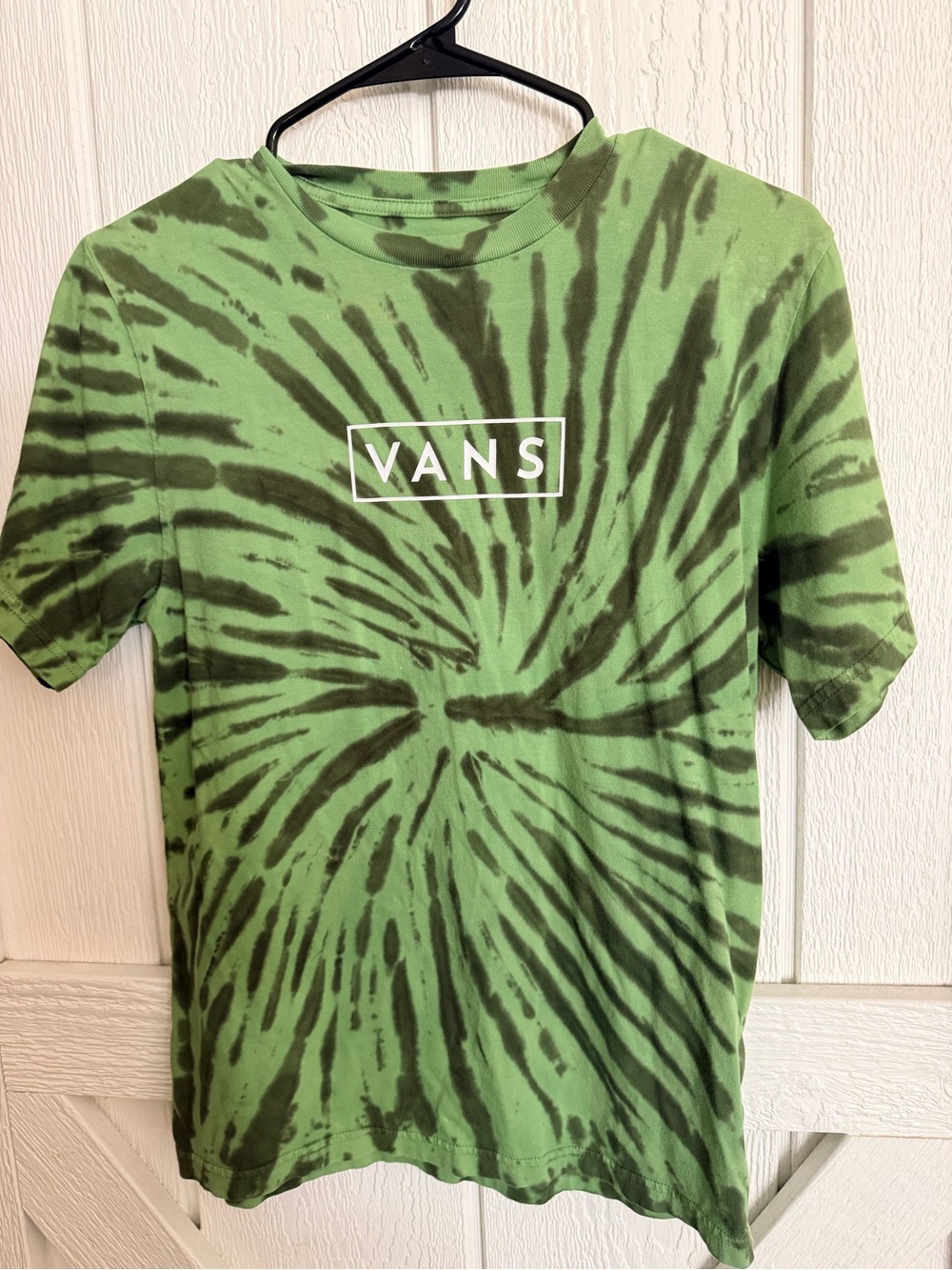 Vans Green Tie-Dye Logo Shirt